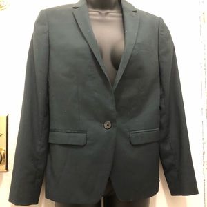 TOPSHOP Army Green Single Button Blazer